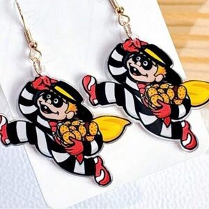 The Hamburgler Acrylic Earrings